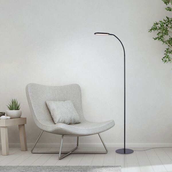 Flexible LED Stehlampe Schwarz 175 cm 3000-6000 K 7 W