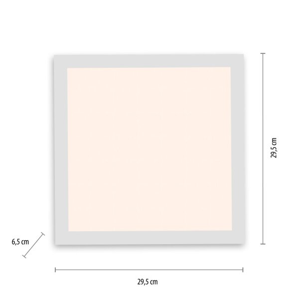 Plafonnier LED avec détecteur de mouvement L:29,5 cm 4000 K