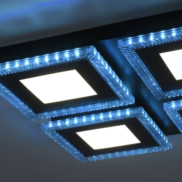 Plafonnier LED à intensité variable RBG Light 17 W Télécommande