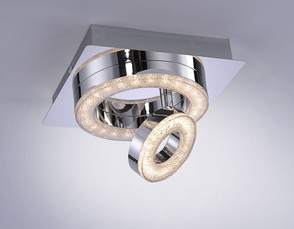 Spot de plafond LED métal orientable 3000 K 600 lm chrome