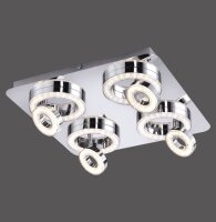 Spot de plafond LED flexible métal L:40 cm 3000 K...