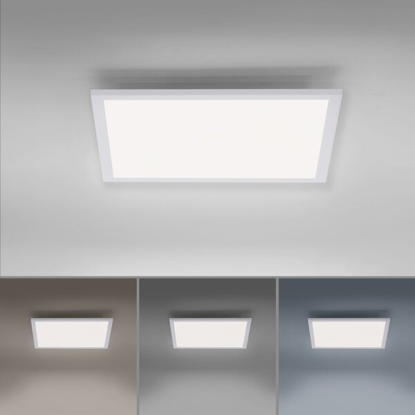Dimmbare LED Deckenleuchte Fernbedienung Weiß blendarm
