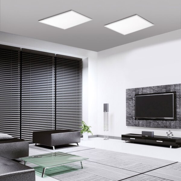 Dimmbare LED Deckenleuchte Fernbedienung Weiß blendarm