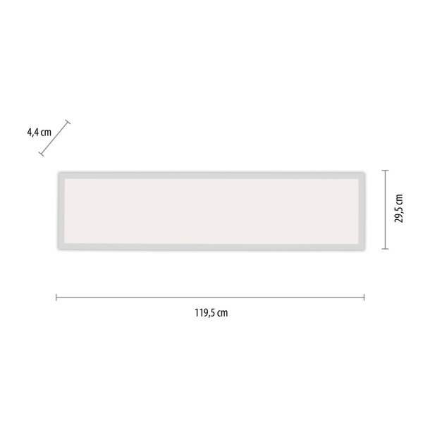 LED Deckenleuchte dimmbar Fernbedienung 119 cm 4000 lm