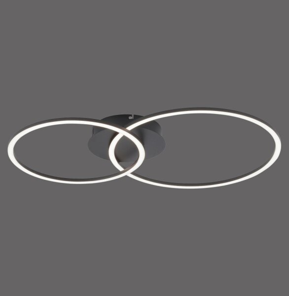 LED Deckenleuchte Metall Schwarz 26 W 3000 K flexibel