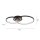 Plafonnier LED stylé Métal noir 3000 K anneaux