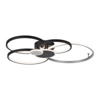 Lampe de plafonnier LED Noir Aluminium Métal L:85...