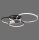 LED Deckenlampe Schwarz Aluminium Metall L:85 cm 35 W