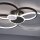LED Deckenlampe Schwarz Aluminium Metall L:85 cm 35 W