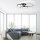 LED Deckenlampe Schwarz Aluminium Metall L:85 cm 35 W