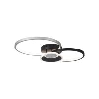 Lampe de plafonnier LED Noir Aluminium Métal L:58...