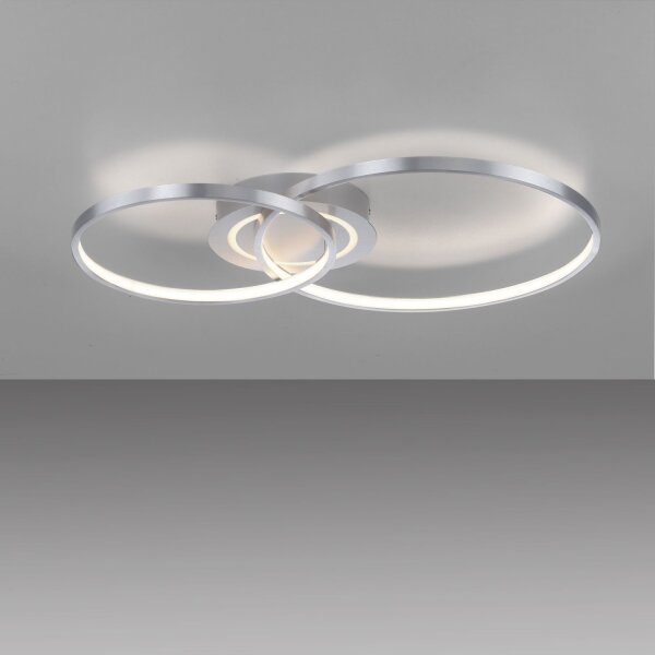 Plafonnier LED stylé en aluminium 3000 K anneaux