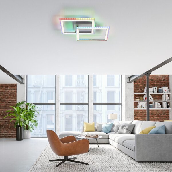 LED Deckenleuchte Rainbow RGB dimmbar 3450 lm B:44,5 cm