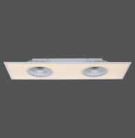 LED Deckenlampe mit Ventilatoren Weiß 3100 lm dimmbar
