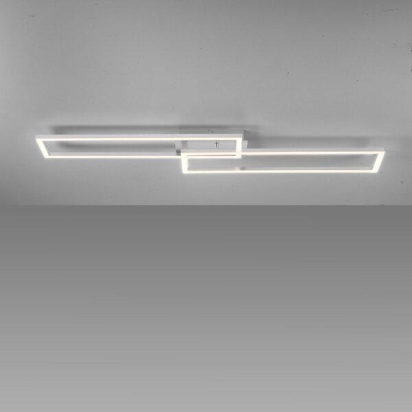 Plafonnier LED à intensité variable en acier 3000 K L:102 cm