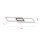 Lampe de plafonnier LED à intensité variable Métal noir 100 cm 5600 lm