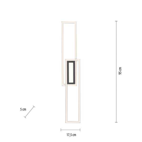 Dimmbare LED Deckenlampe Metall Schwarz warmweiß 3000 K