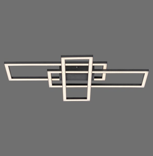 Plafonnier LED à intensité variable noir 19 W 3000 K orientable