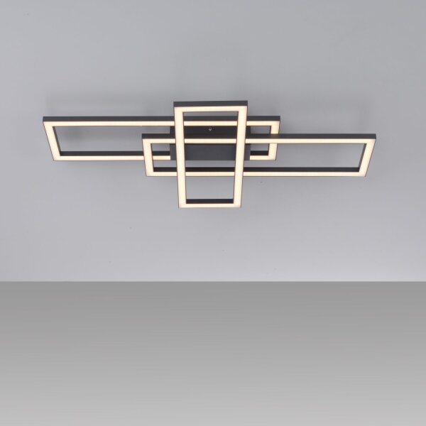 Plafonnier LED à intensité variable noir 19 W 3000 K orientable