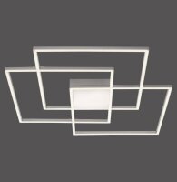 LED Deckenleuchte dimmbar Metall in Stahl L:75 cm 12 W