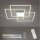 LED Deckenleuchte dimmbar Metall in Stahl L:75 cm 12 W