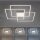 LED Deckenleuchte dimmbar Metall in Stahl L:75 cm 12 W