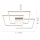 LED Deckenleuchte dimmbar Metall in Stahl L:75 cm 12 W