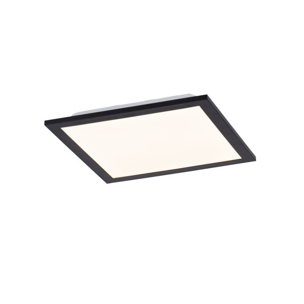Flache LED Deckenlampe Schwarz B:29,5 cm 6 W 750 lm