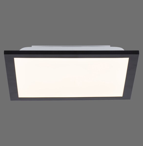 Flache LED Deckenlampe Schwarz B:29,5 cm 6 W 750 lm