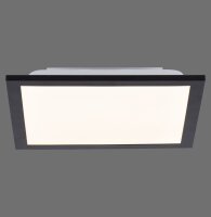 Lampe de plafonnier LED plate noire L:29,5 cm 6 W 750 lm