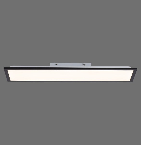 Flache LED Deckenlampe Schwarz L:79,5 cm 14 W 3000 K