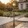 XXL Gartenlaterne Bronze Metall Glas IP44 H:243 cm E14