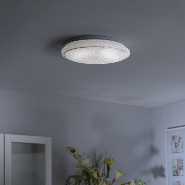 Lampe de plafonnier LED à intensité variable Ciel de nuit RGB 2700-5000 K