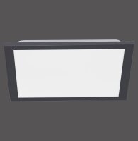Lampe de plafonnier LED noire 18 W 2700-5000 K...