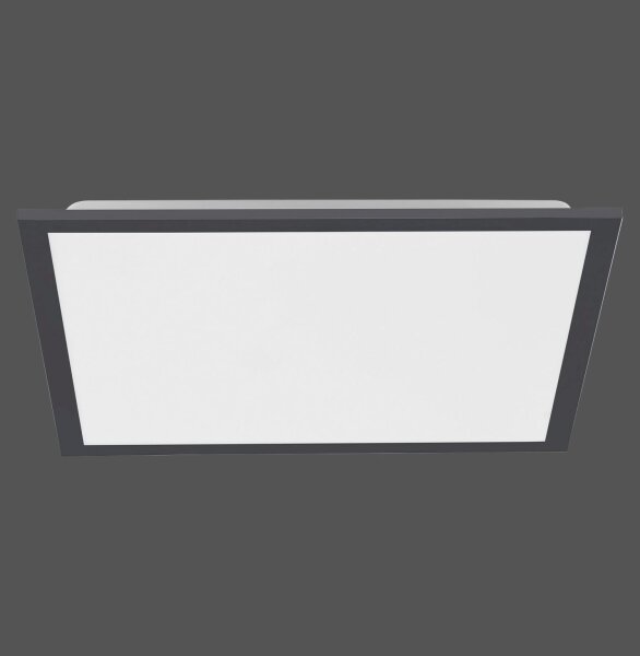 LED Deckenlampe dimmbar L:44,5 cm Fernbedienung Schwarz