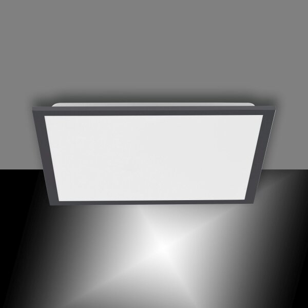 LED Deckenlampe dimmbar L:44,5 cm Fernbedienung Schwarz