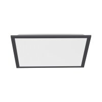 LED Deckenlampe dimmbar L:44,5 cm Fernbedienung Schwarz