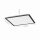 LED Deckenlampe dimmbar L:44,5 cm Fernbedienung Schwarz