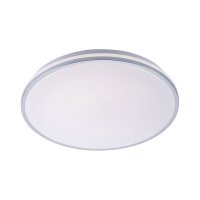 Lampe de plafonnier LED en chrome IP44 Ø49 cm 2500...