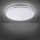 LED Deckenlampe in Chrom IP44 Ø49 cm 2500 lm blendarm
