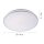 LED Deckenlampe in Chrom IP44 Ø49 cm 2500 lm blendarm
