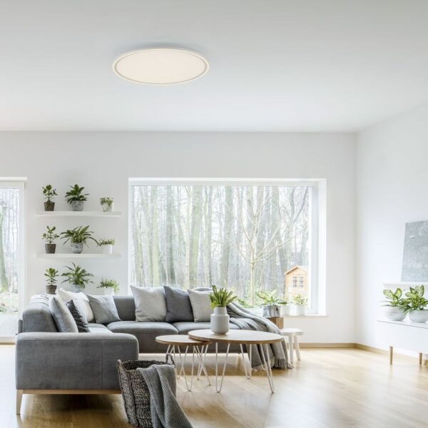 Dimmbare LED Deckenlampe Fernbedienung 2700-5000 K rund
