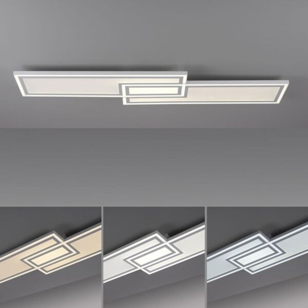 Dimmbare LED Deckenleuchte Fernbedienung 32 W 110 cm