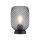 Lampe de table gris fumé noir verre métal 22,5 cm E27
