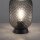 Lampe de table gris fumé noir verre métal 22,5 cm E27