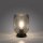 Lampe de table gris fumé noir verre métal 22,5 cm E27