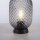 Lampe de table gris fumé noir verre métal 22,5 cm E27
