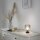 Lampe de table gris fumé noir verre métal 22,5 cm E27