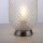 Lampe de table en acier Abat-jour en verre Métal 22,5 cm E27