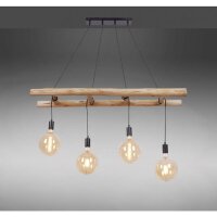 Lampe à suspendre Scandinave Bois 110 cm de long...